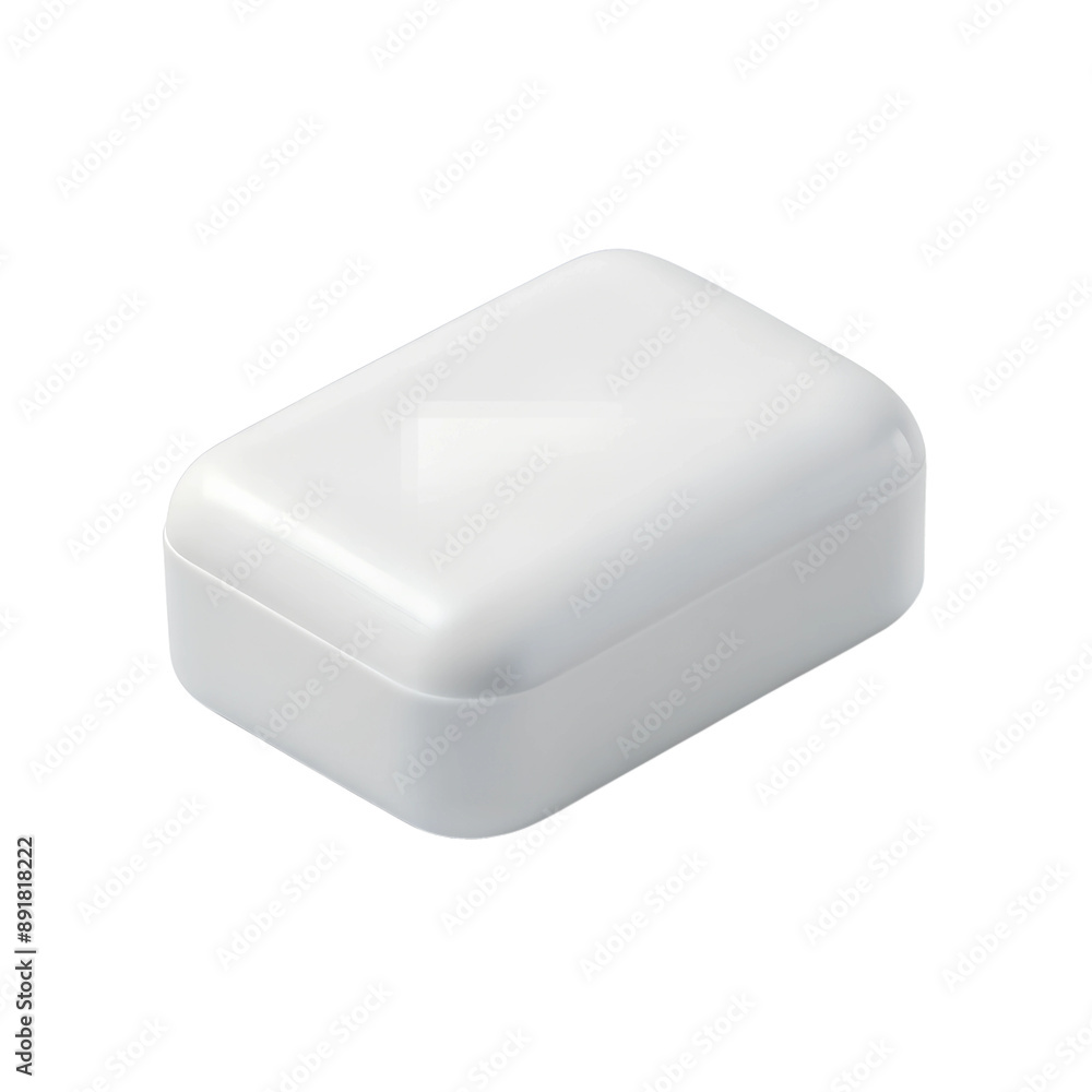 white Soap, transparent background, 3D Rendering, isometric white Soap, transparent background, 3D Rendering, isometric