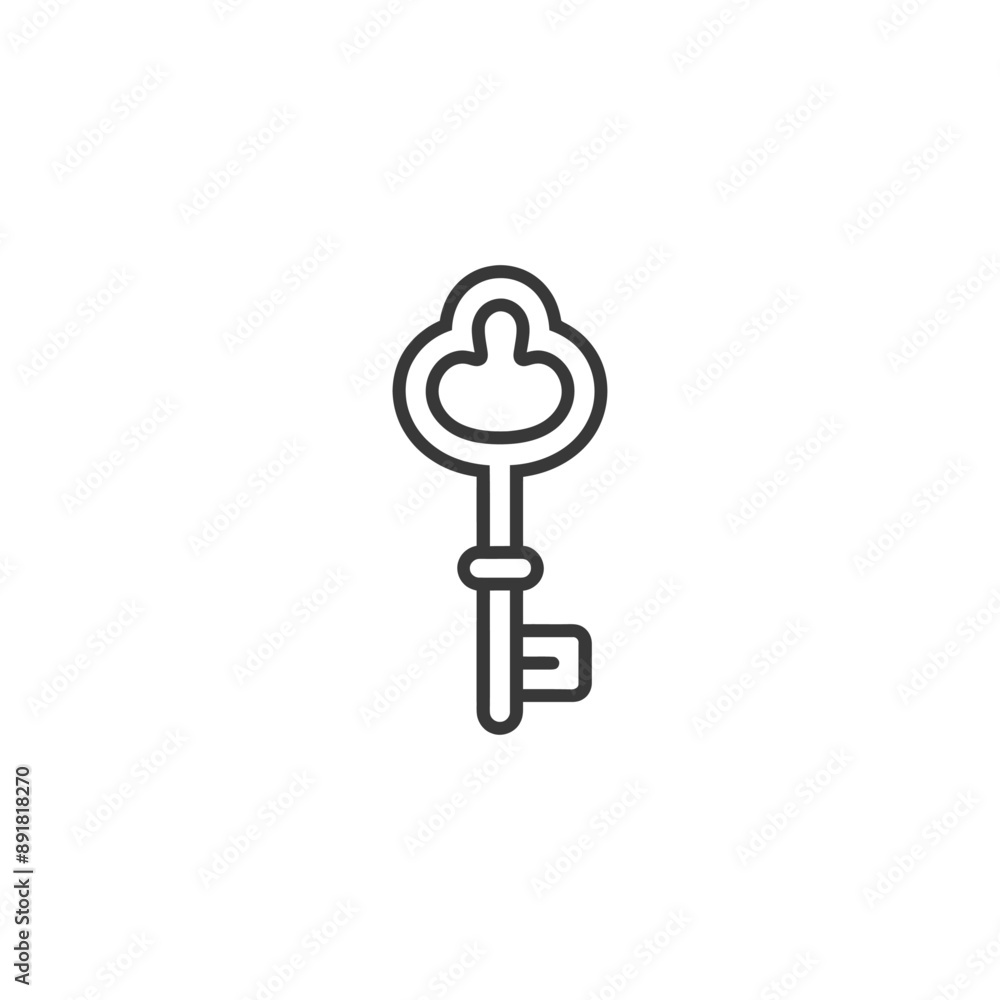 key minimalist line art icon logo symbol key minimalist line art icon logo symbol