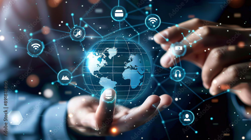 Digital marketing internet advertising and sales increase business technology concept. Digital marketing internet advertising and sales increase business technology concept.