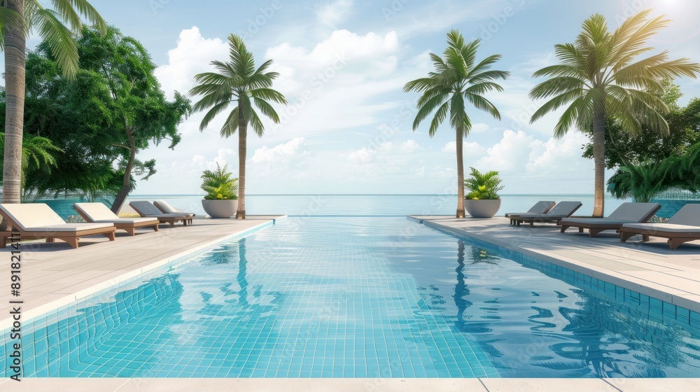 Tropical Paradise: Infinity Pool with Stunning Ocean Views Tropical Paradise: Infinity Pool with Stunning Ocean Views