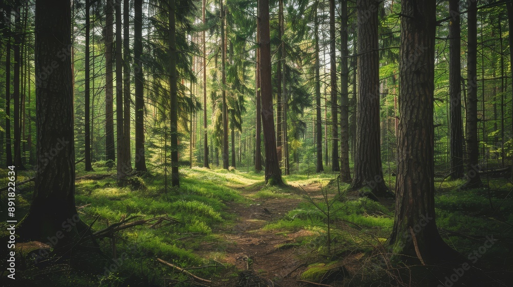 Isolated forest with no people. Useful as a wallpaper for websites or online advertising. Isolated forest with no people. Useful as a wallpaper for websites or online advertising.
