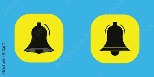 notification bell icon. bell icon. 
