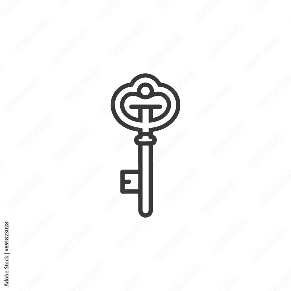 key minimalist line art icon logo symbol key minimalist line art icon logo symbol