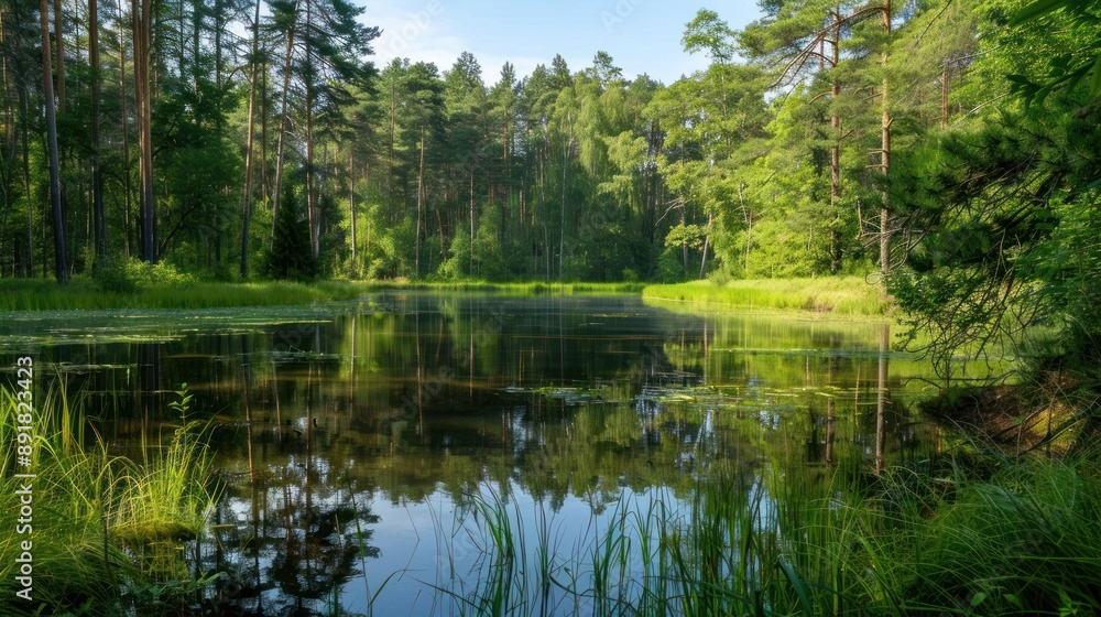 Tranquil Forest Pond Tranquil Forest Pond