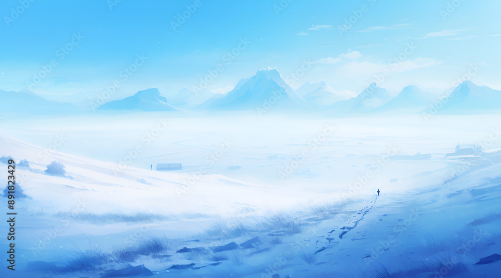 mountains in the snow mountains in the snow