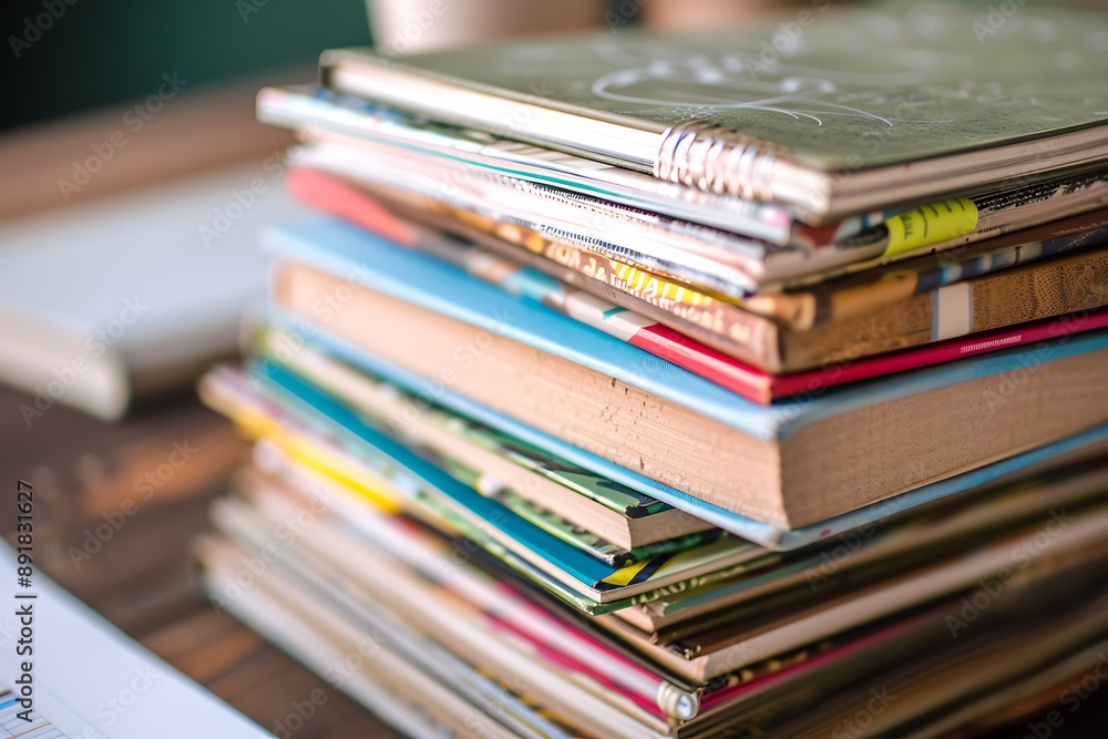 A stack of DIY project books and handyman notebooks, featuring practical tips and creative home improvement ideas. A stack of DIY project books and handyman notebooks, featuring practical tips and creative home improvement ideas.