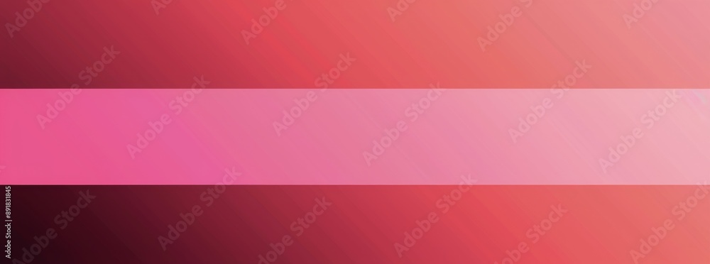 Fototapeta premium Abstract Pink And White Gradient Background With Horizontal Stripe