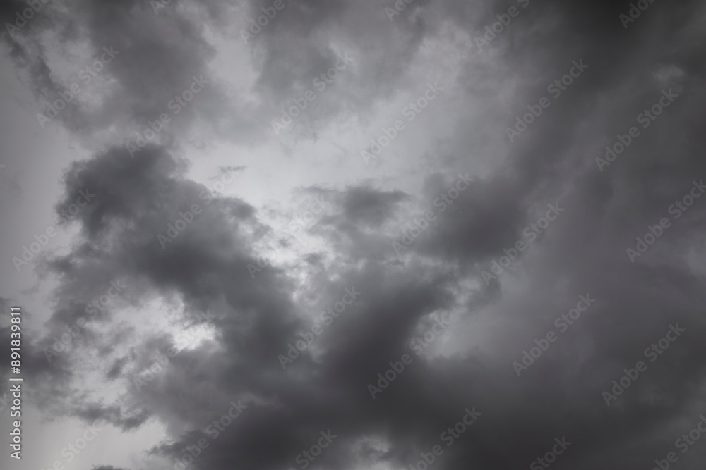 background with dark clouds in the sky
