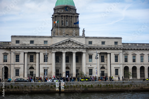 Photography The Irish Custom House famous for being a target of the Irish Revolution for independence