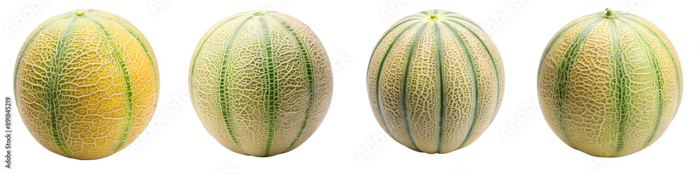 Melon fruit isolated on transparent background PNG file Melon fruit isolated on transparent background PNG file