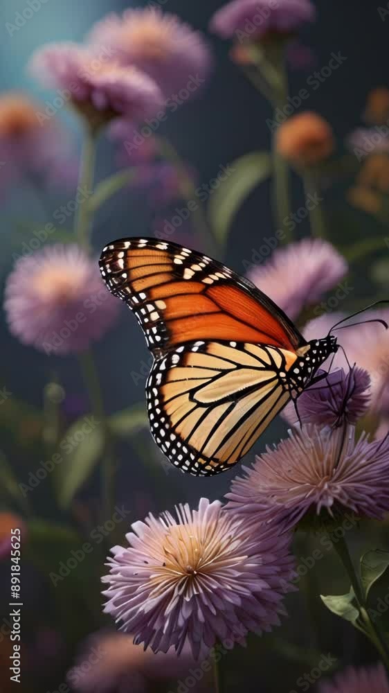 monarch butterfly on flower monarch butterfly on flower