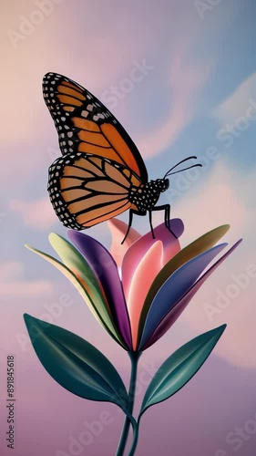monarch butterfly on flower