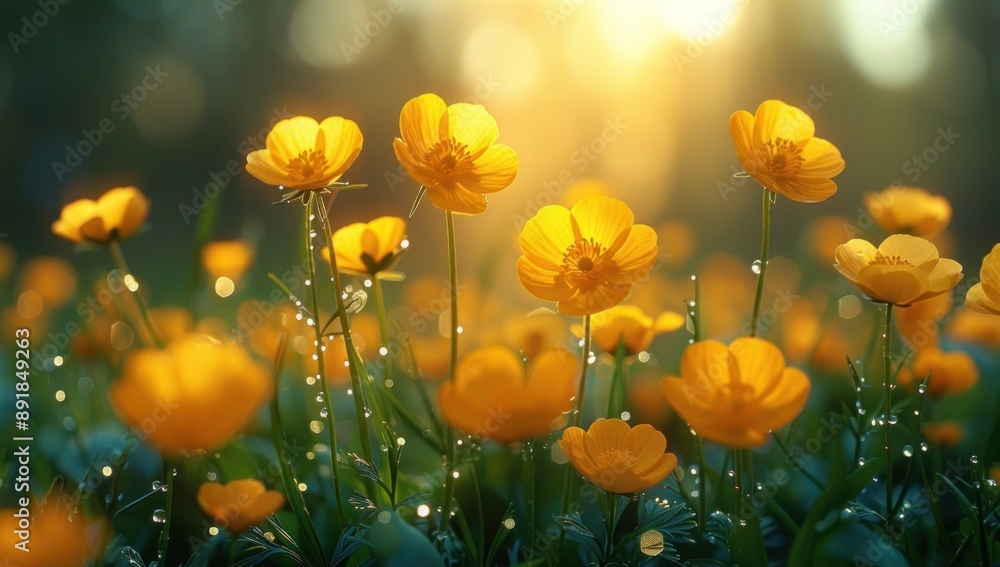 Golden Meadow at Sunset Golden Meadow at Sunset