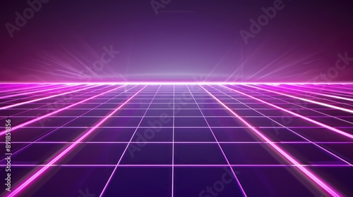 Purple and Pink Digital Grid Background