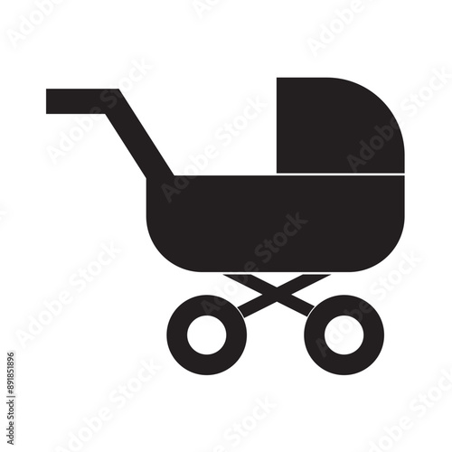 baby carriage icon vector illustration design template