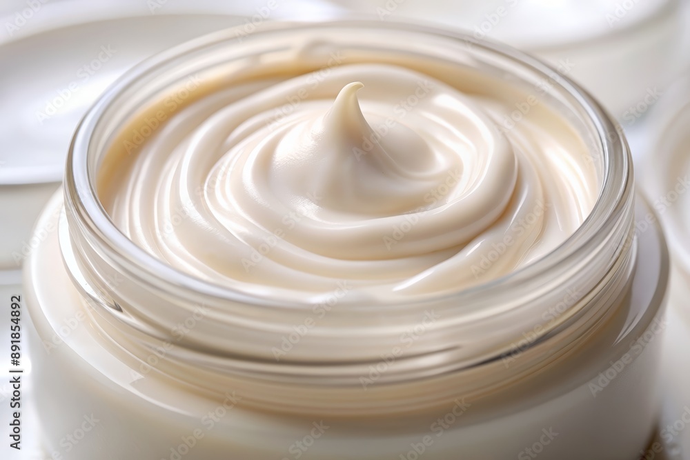 Creamy white cosmetic texture Creamy white cosmetic texture