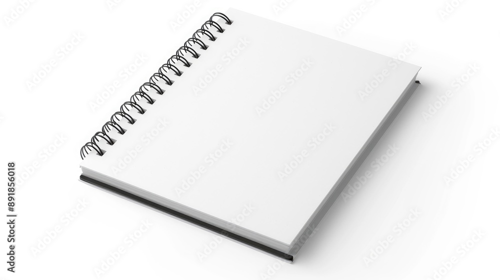 Realistic spiral notebook on white background Realistic spiral notebook on white background