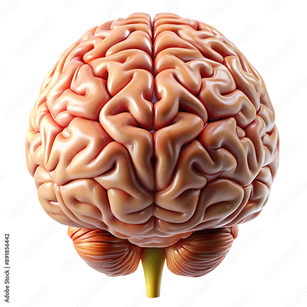 human brain isolated on white human brain isolated on white