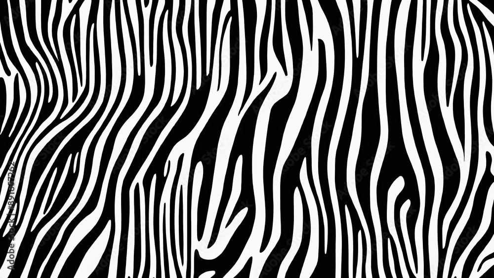 Seamless zebra skin pattern, animal print, 16:9, 300 dpi with space for text Seamless zebra skin pattern, animal print, 16:9, 300 dpi with space for text