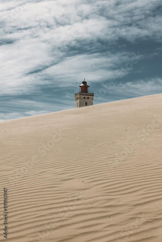 The lighthouse Rubjerg Knude in Denmark