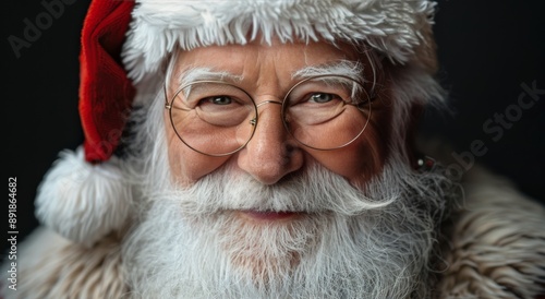 Santa Claus Close-Up With Snow