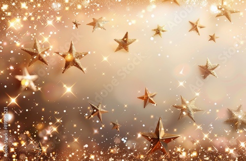 Golden Glitter Background