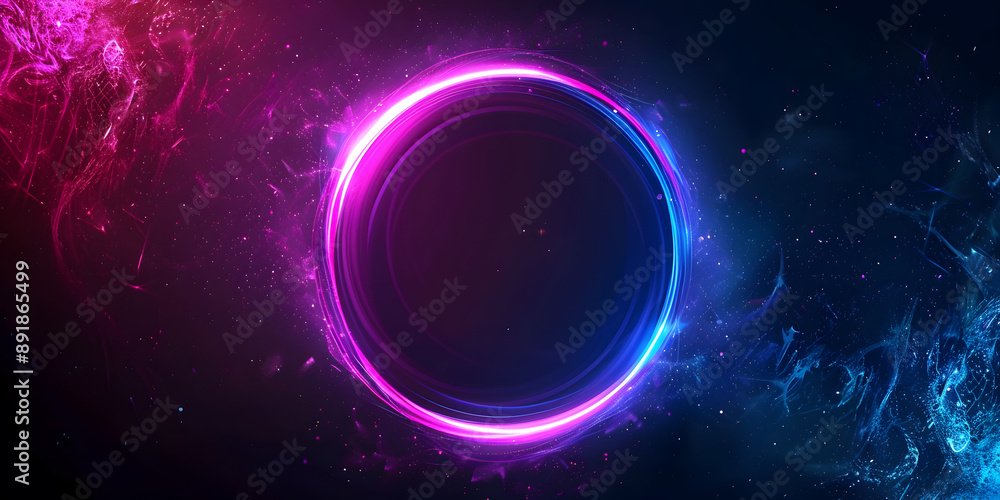 Neon abstract circle Neon abstract circle