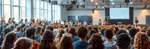 Audience Listening to Presentation at Conference