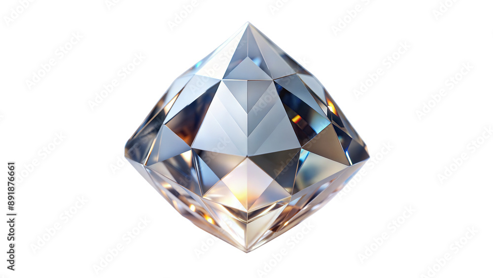 Clear Gemstone on Transparent Background Clear Gemstone on Transparent Background