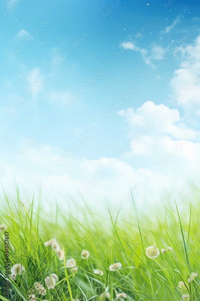 Bright summer scene: an inviting background ideal for banner and copy space, filled with sunlit landscap and cheerful colors representing the joys of summer Bright summer scene: an inviting background ideal for banner and copy space, filled with sunlit landscap and cheerful colors representing the joys of summer