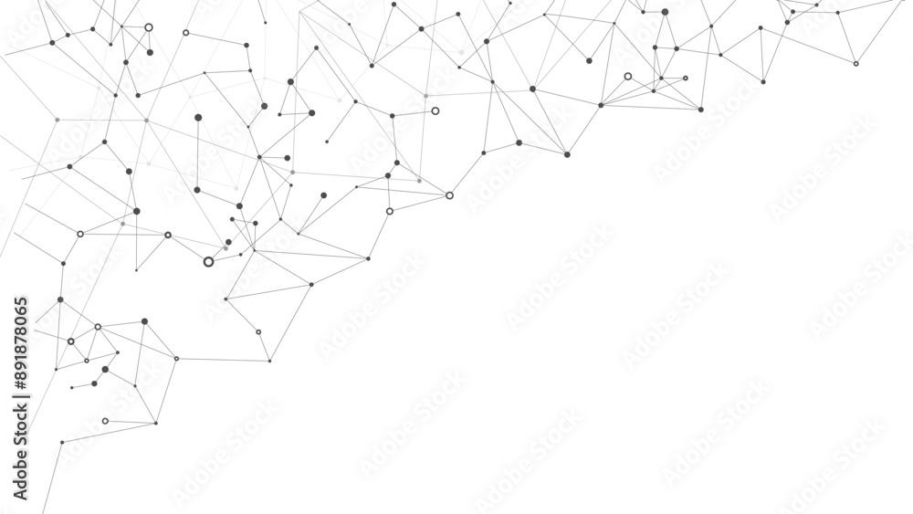 Abstract technology background. Plexus mesh backdrop. Vector