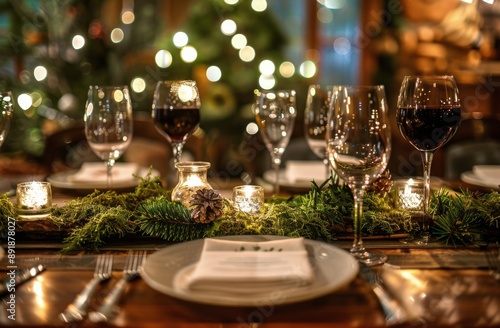 Candlelit Dinner Table Decor