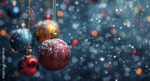 Christmas Ornaments With Snow