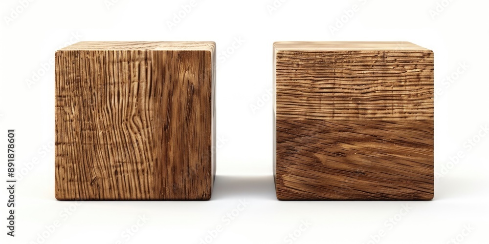 Wooden Blocks Side by Side Wooden Blocks Side by Side