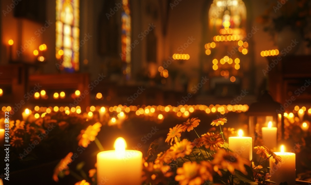 All Saints' Day with church services and candlelight vigils on November 1st All Saints' Day with church services and candlelight vigils on November 1st