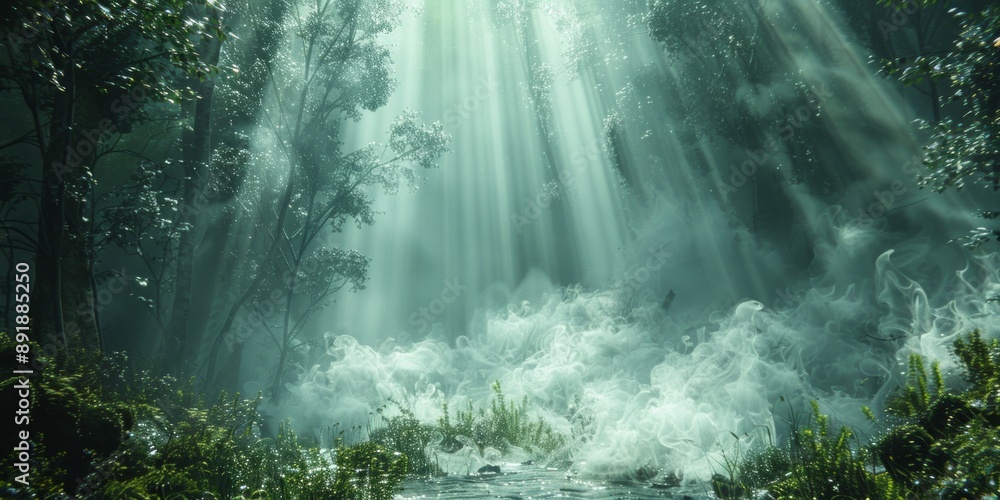 Whispers from a forgotten language appear in the air, shimmering with ethereal light Whispers from a forgotten language appear in the air, shimmering with ethereal light