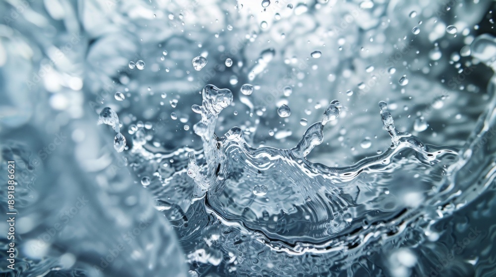 Close-Up of Water Splash in Motion Close-Up of Water Splash in Motion