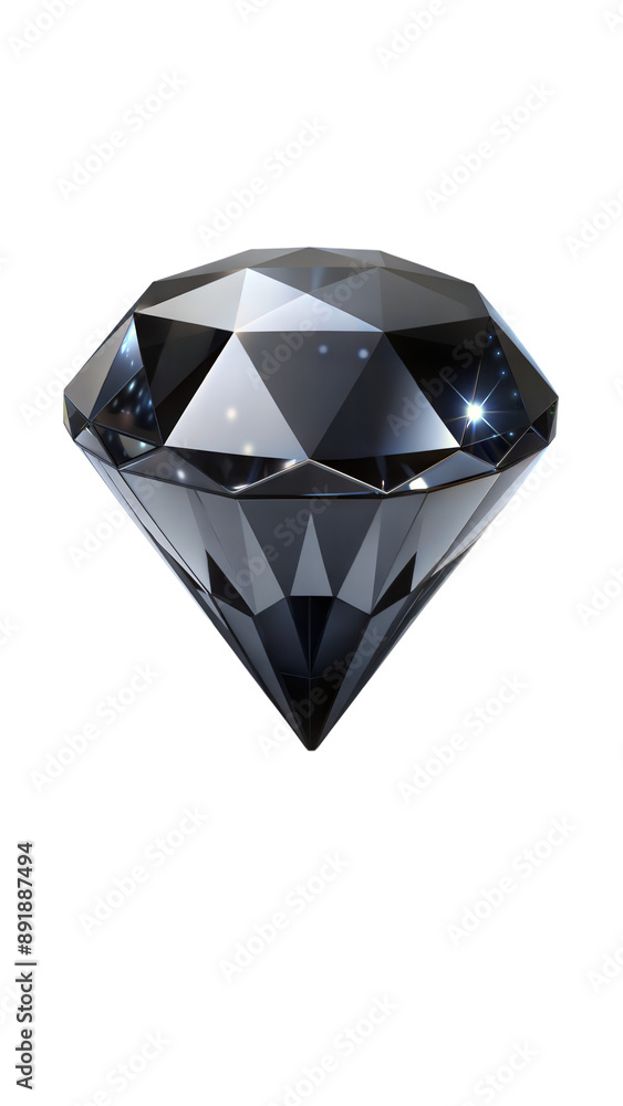 Black Diamond on Transparent Background Black Diamond on Transparent Background