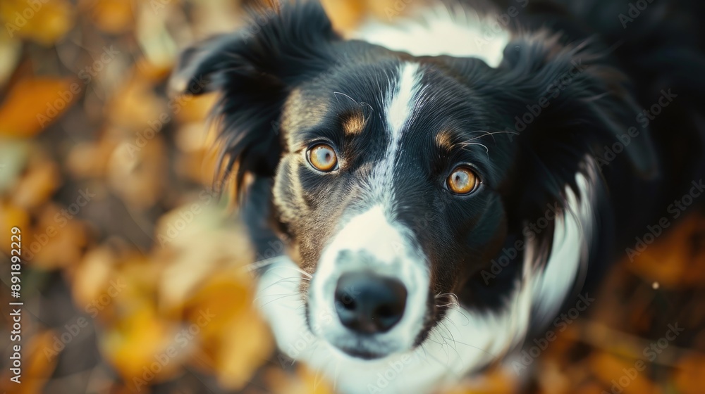 Portrait of Border Collie Sheepdog gazing at the camera Portrait of Border Collie Sheepdog gazing at the camera