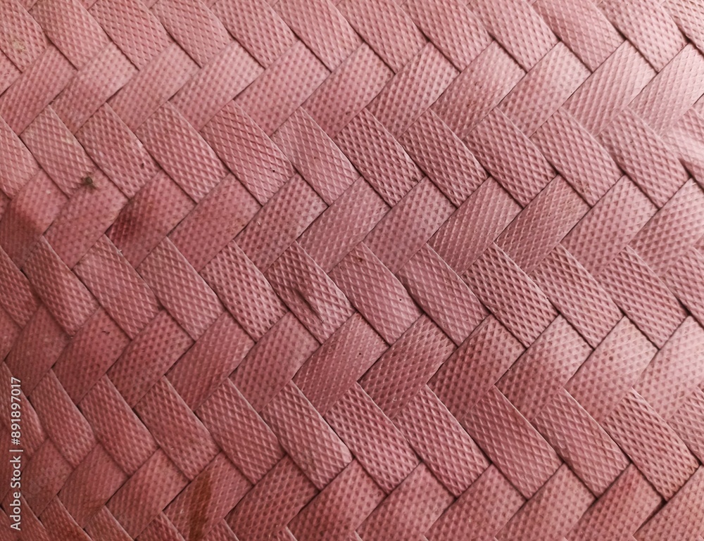 Fototapeta premium photo of pink wicker made of plastic. suitable for your background design