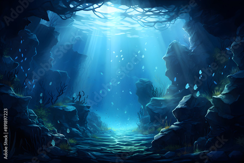 underwater sea wallpaper, underwater wallpaper sea © MrJeans