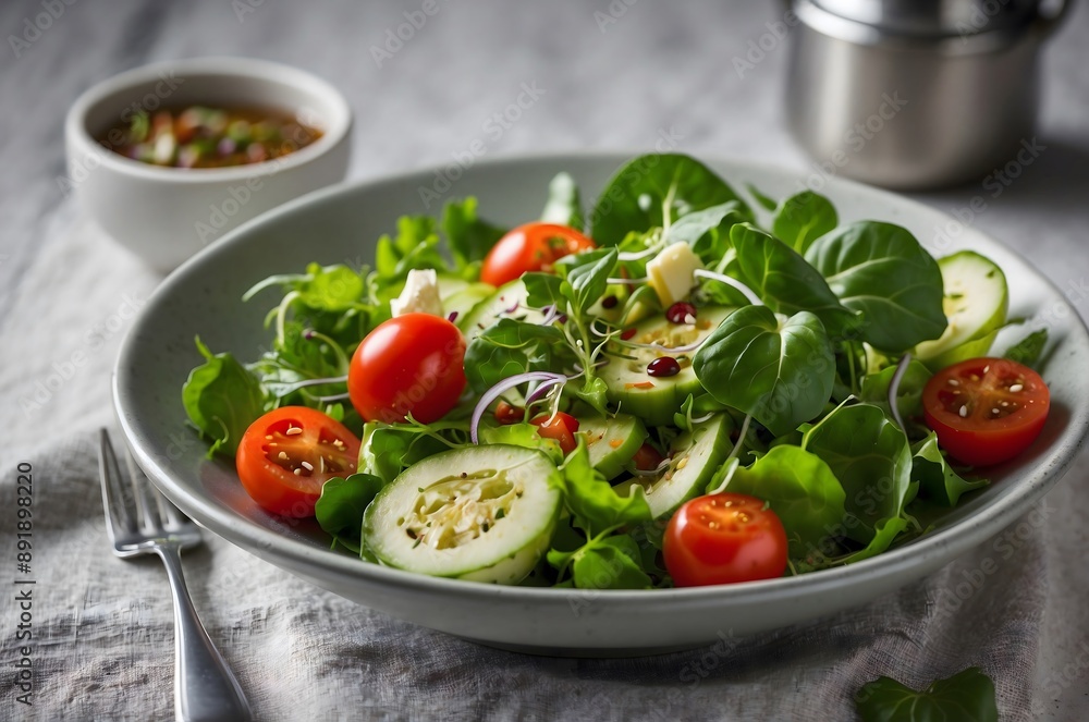Tomato and cucumber salad. Vegetable salad for everyday use. Tomato and cucumber salad. Vegetable salad for everyday use.