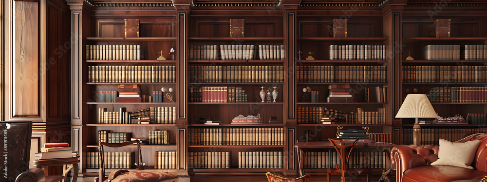 Traditional English Library Mockup Traditional English Library Mockup