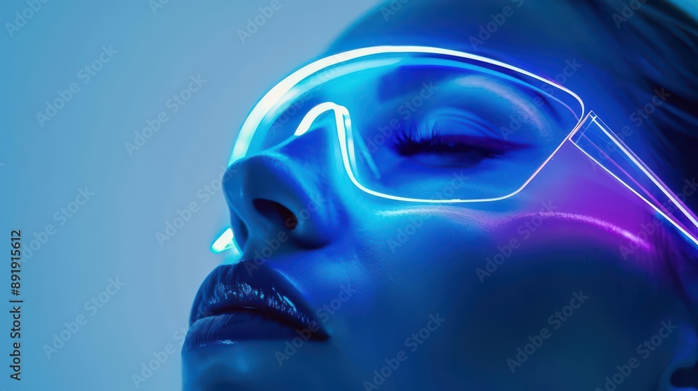 A rhinoplasty ad highlights an ultramodern A rhinoplasty ad highlights an ultramodern