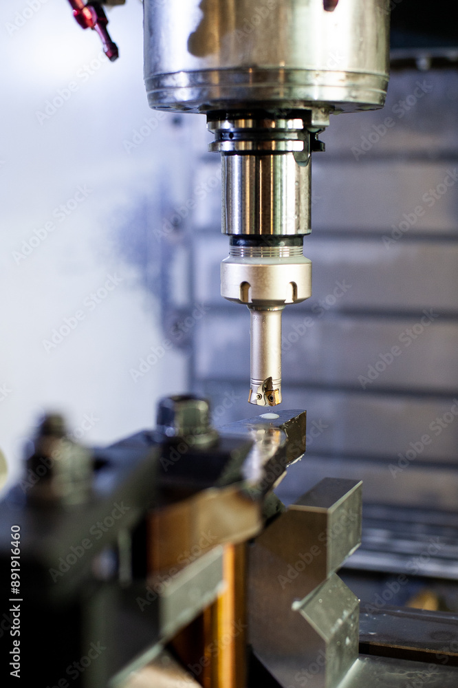 Metal processing on an automatic lathe Metal processing on an automatic lathe