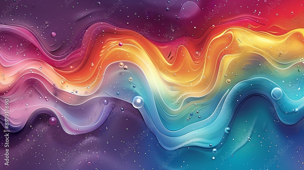 Abstract Swirling Liquid with Vibrant Colors Abstract Swirling Liquid with Vibrant Colors