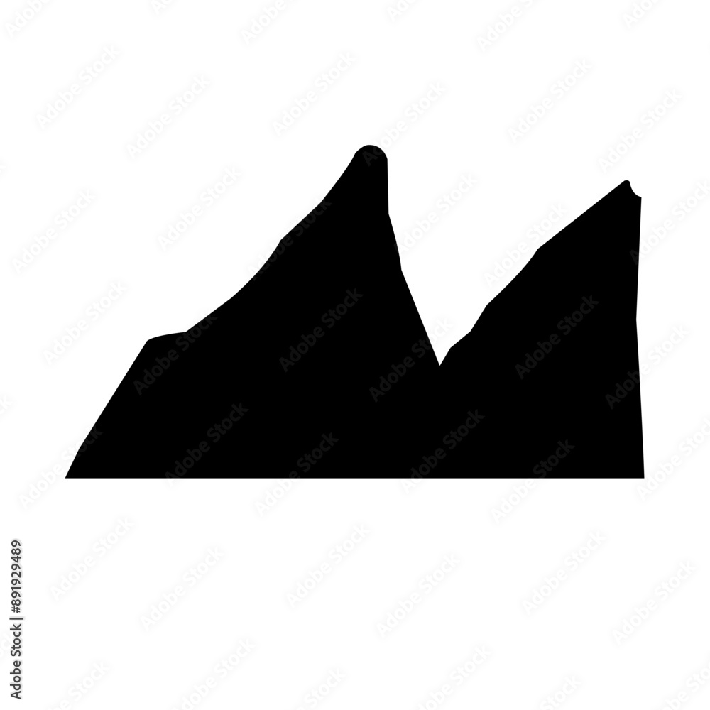 Fototapeta premium silhouette mountain
