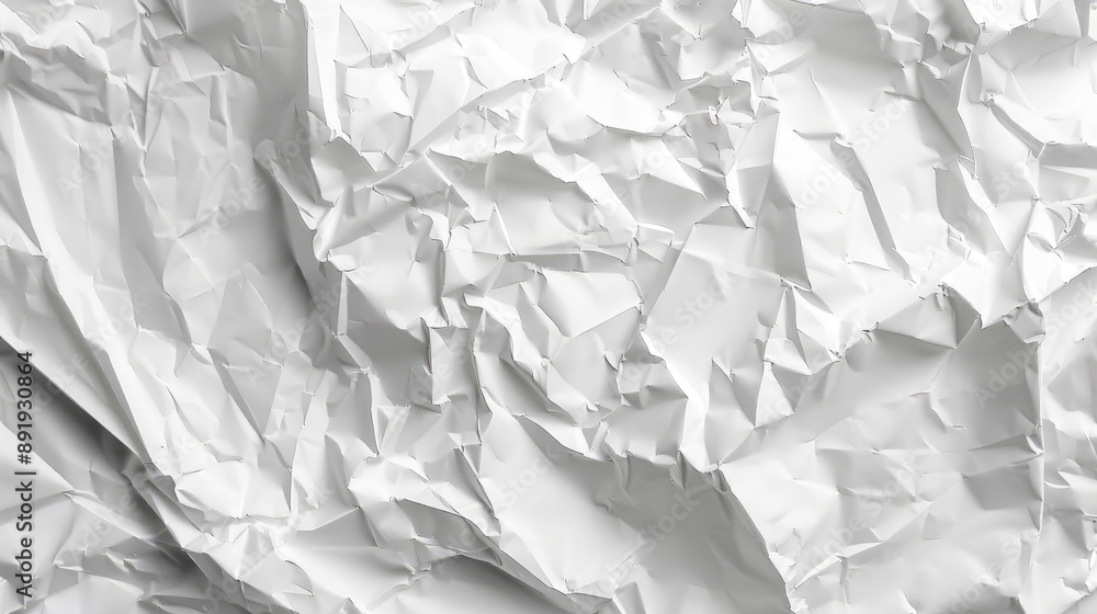Obraz premium Crumpled white paper