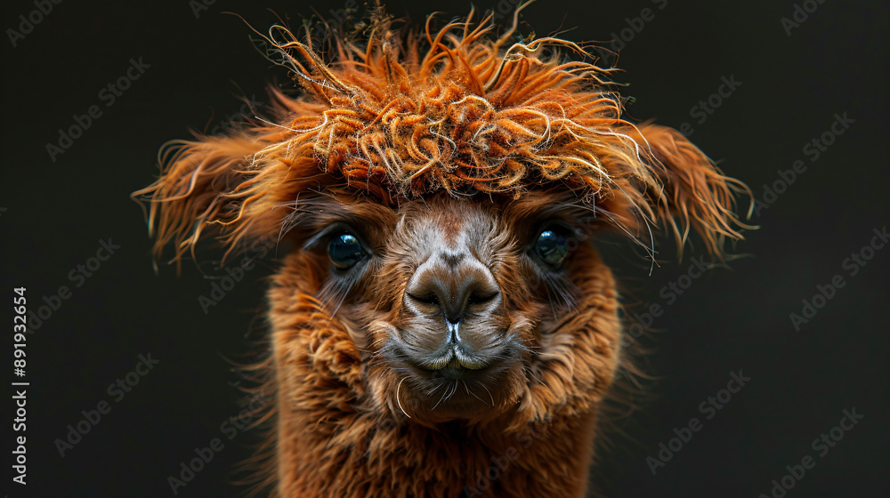 Fototapeta premium alpaca head