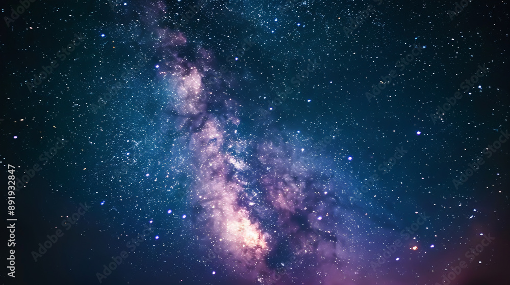 Vertical background featuring a night starry sky and bright purple-blue galaxy, designed for vertical display and emphasizing the cosmic beauty of the scene. Vertical background featuring a night starry sky and bright purple-blue galaxy, designed for vertical display and emphasizing the cosmic beauty of the scene.